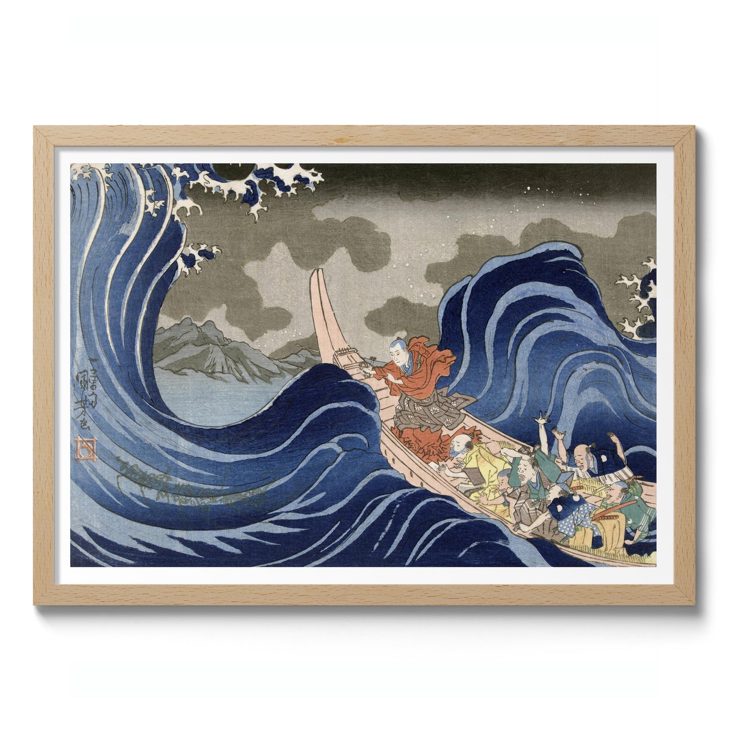 Nichiren Conjures the Waves at Kakuda During his Exile to Sado