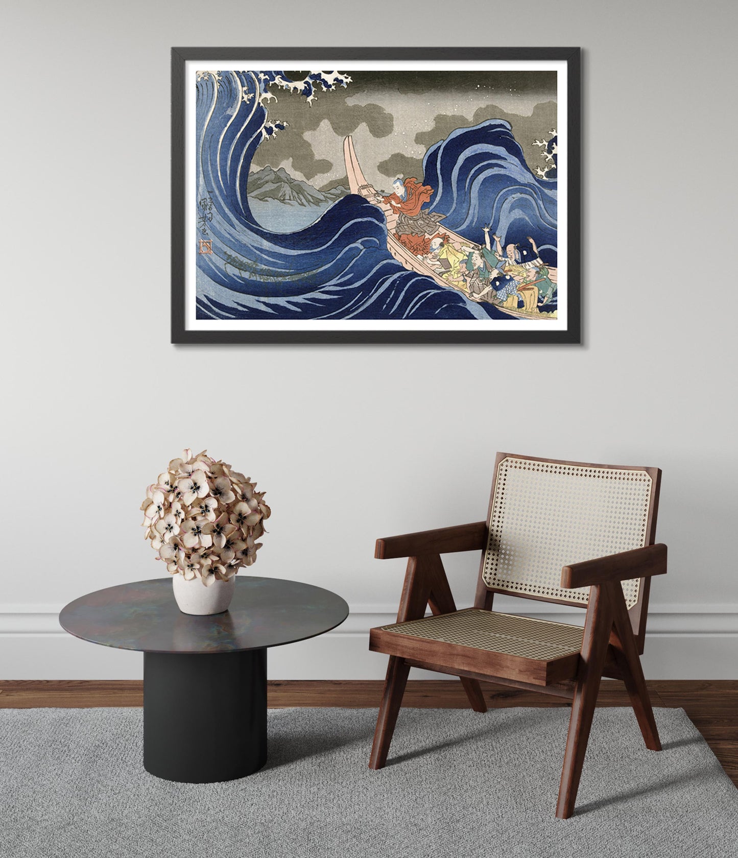 Nichiren Conjures the Waves at Kakuda During his Exile to Sado