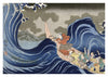 Nichiren invoque les vagues à Kakuda pendant son exil à Sado print