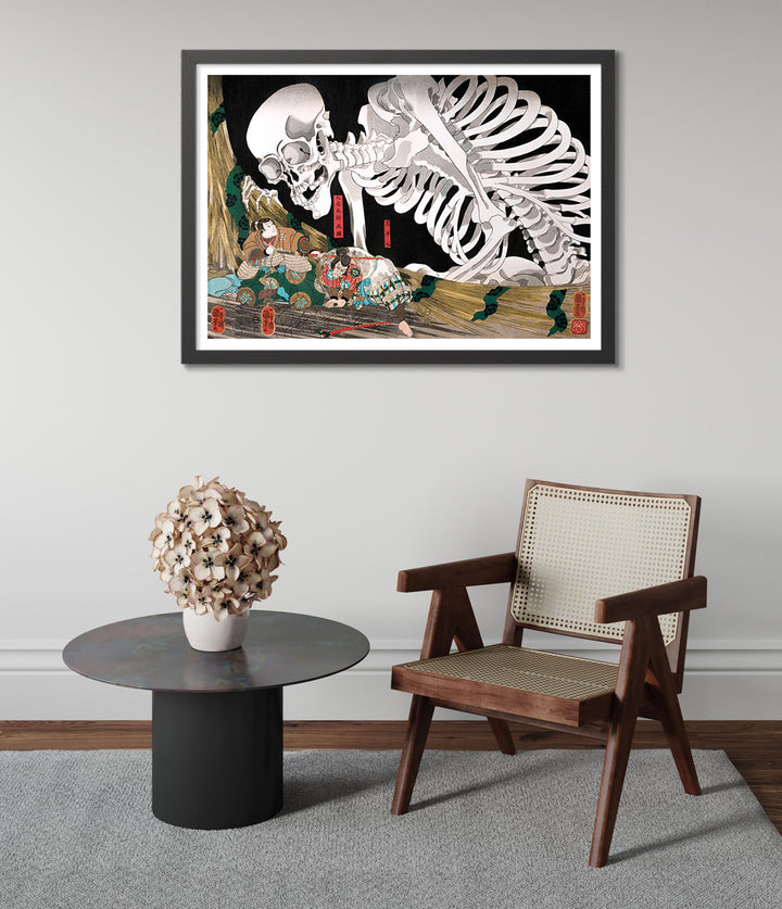 Mitsukuni Defying the Skeleton Spectre - Utagawa Kuniyoshi | Japanese ...