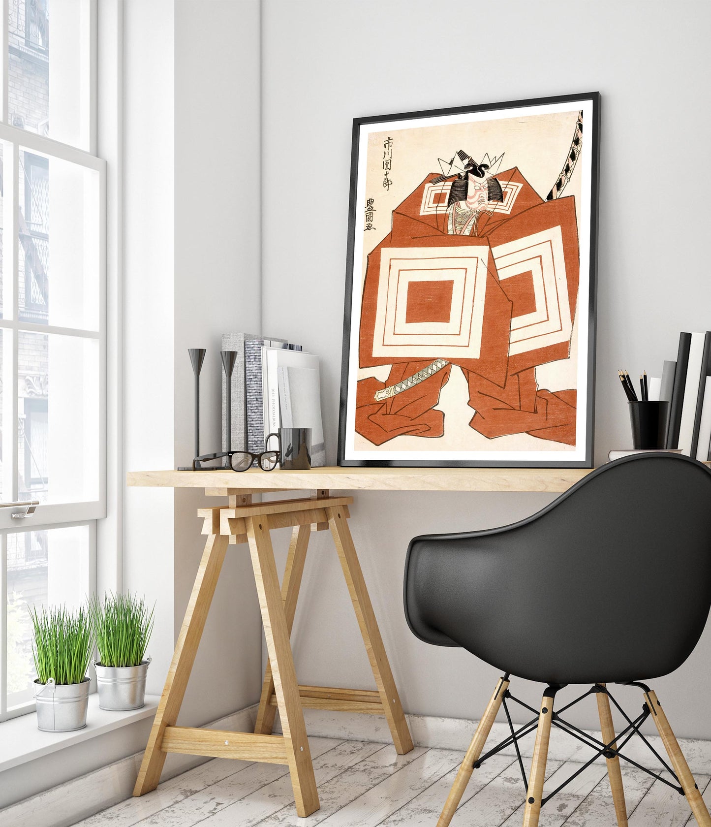 Ichikawa Danjuro im Kabuki-Stück Shibaraku