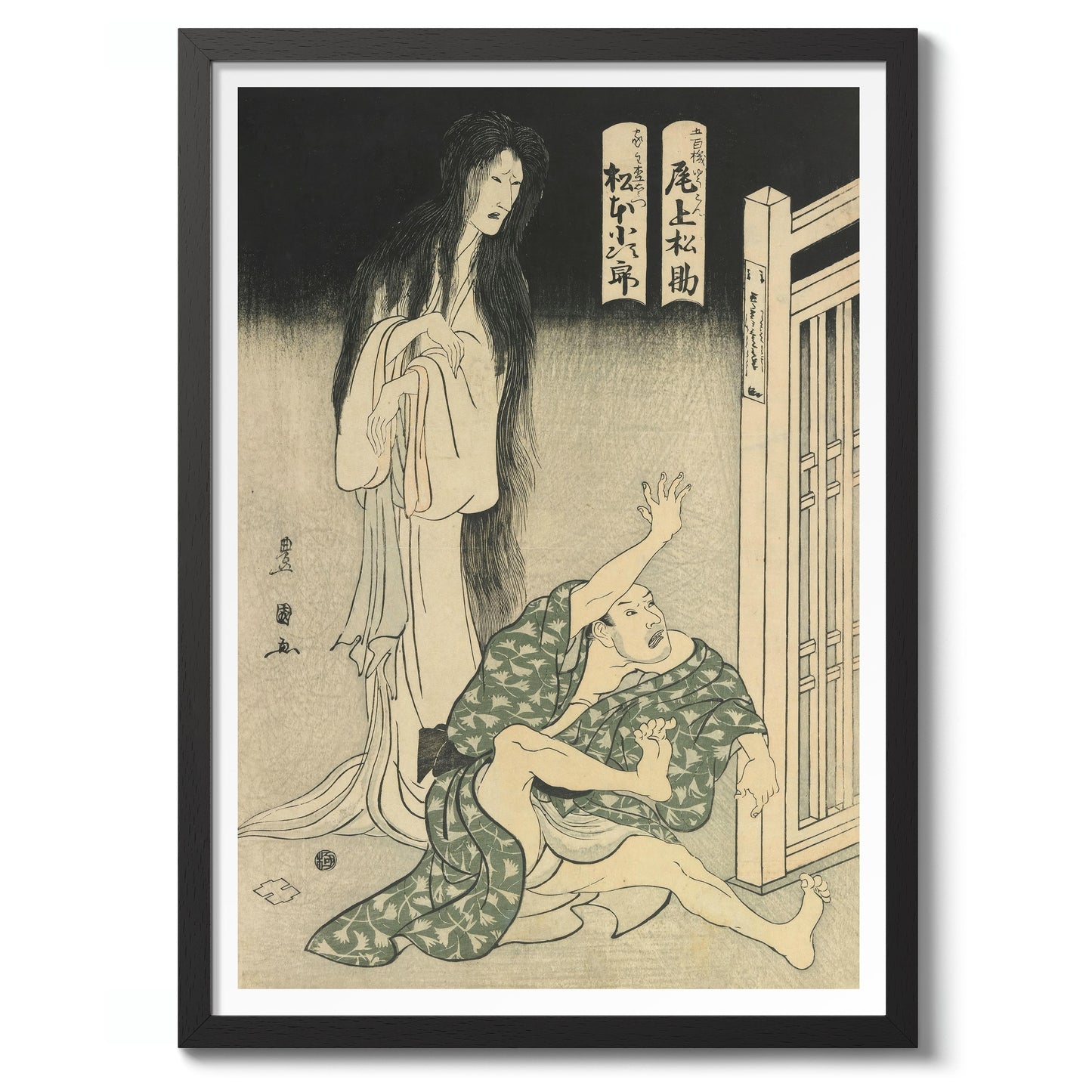 Skådespelare Onoe Matsusuke I och Matsumoto Kojiro