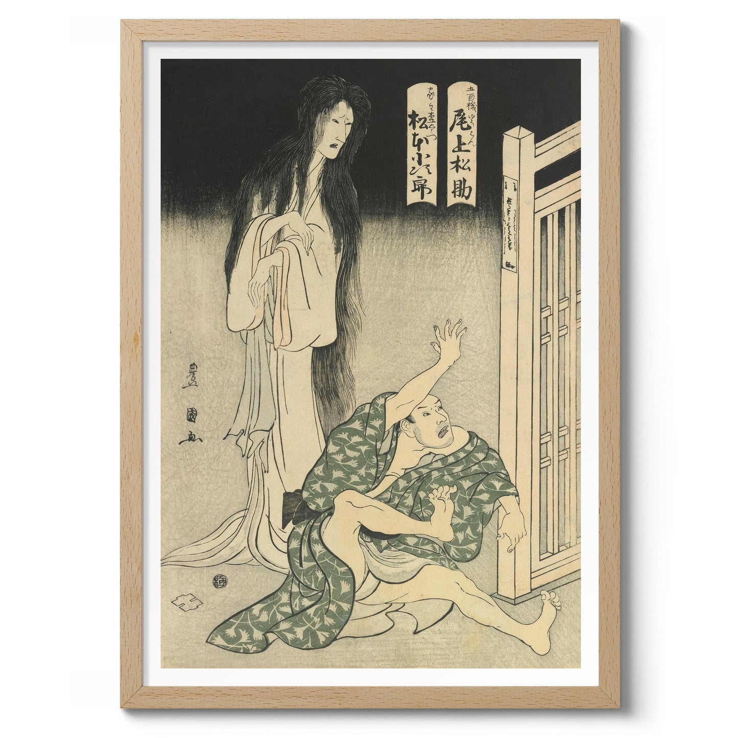 Skådespelare Onoe Matsusuke I och Matsumoto Kojiro