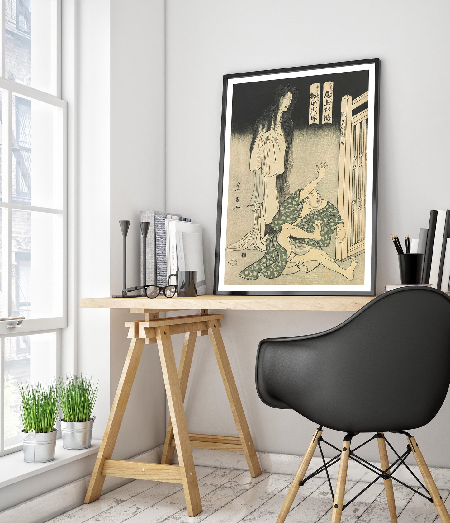 Skådespelare Onoe Matsusuke I och Matsumoto Kojiro