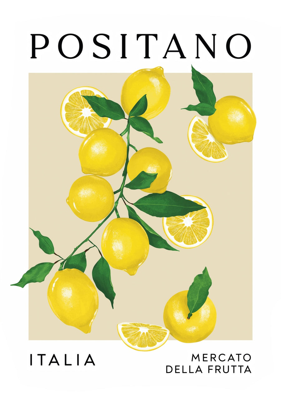 Positano Lemons - Print Only frame