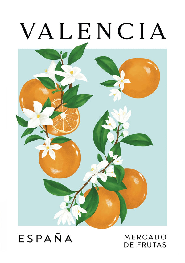Valencia Oranges Blue