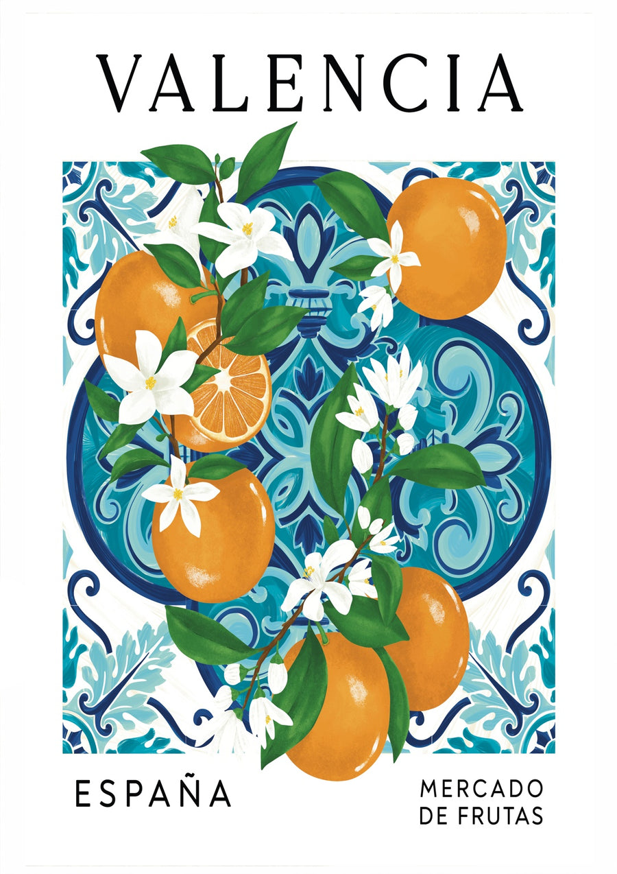 Valencia Oranges - Print Only frame