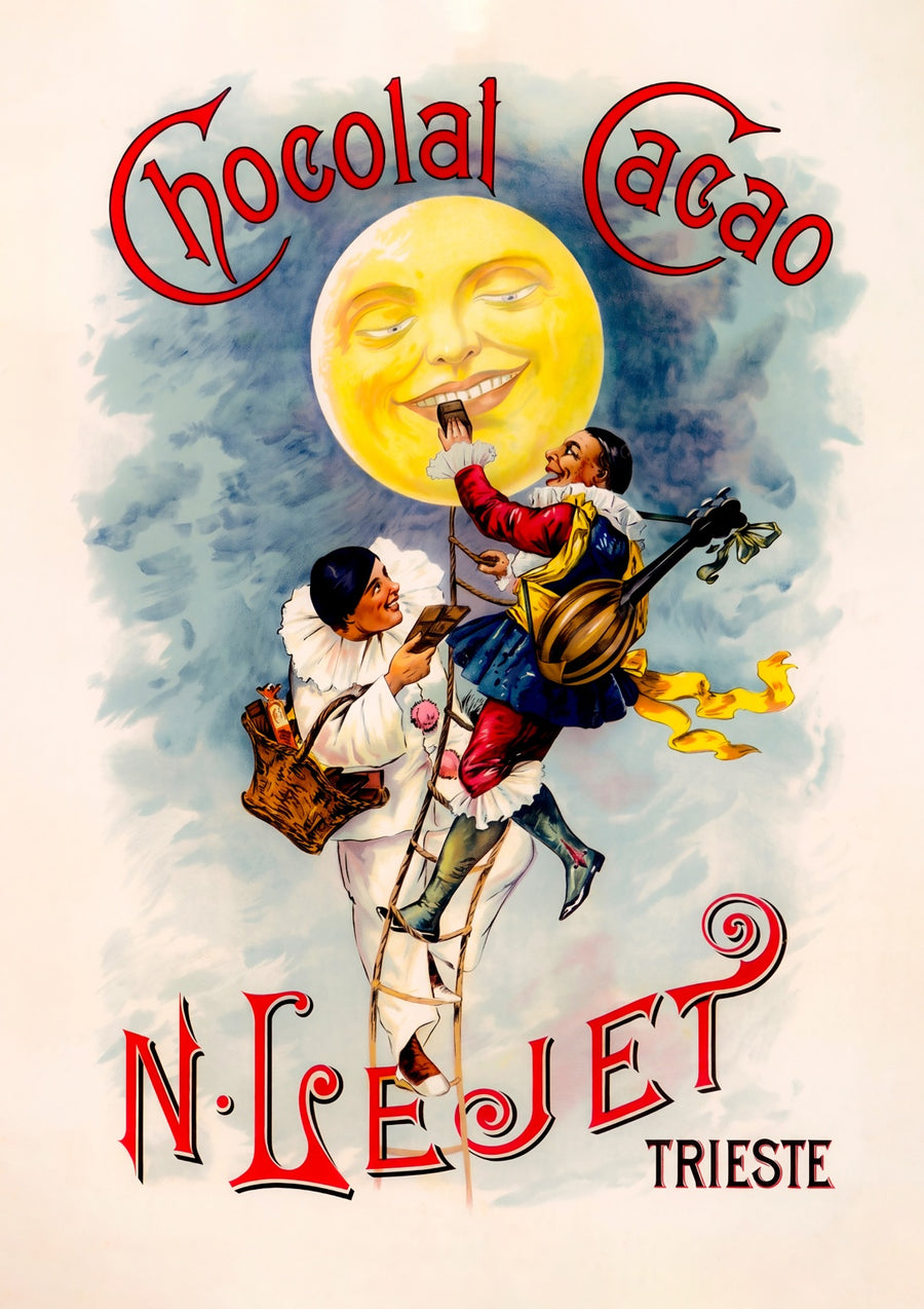 Chocolat Cacao, N. Lejet, Trieste - Print Only frame