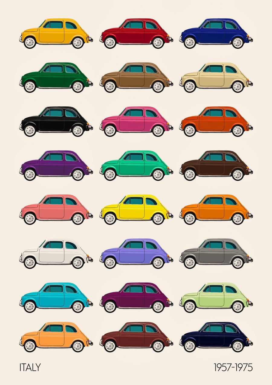 Classiques des hatchbacks italiens - Print Only frame