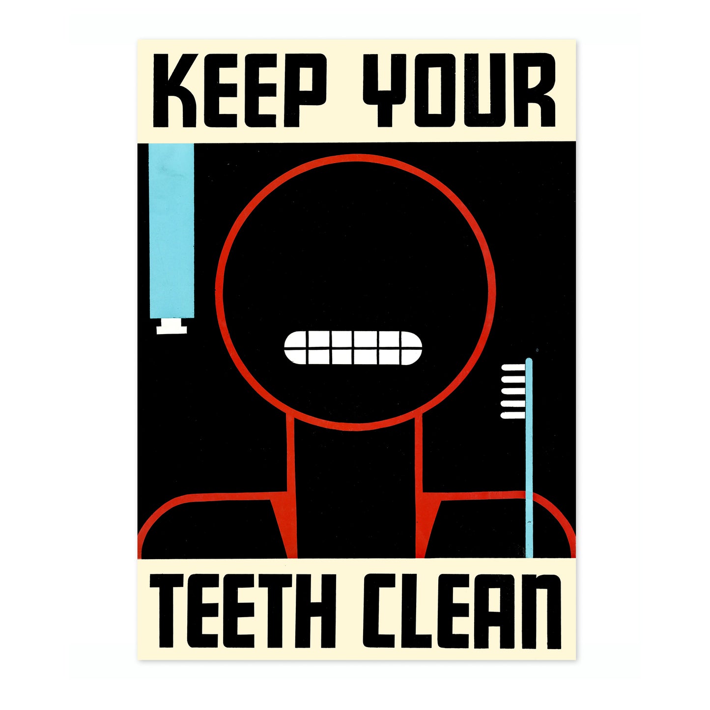 Halte deine Zähne sauber