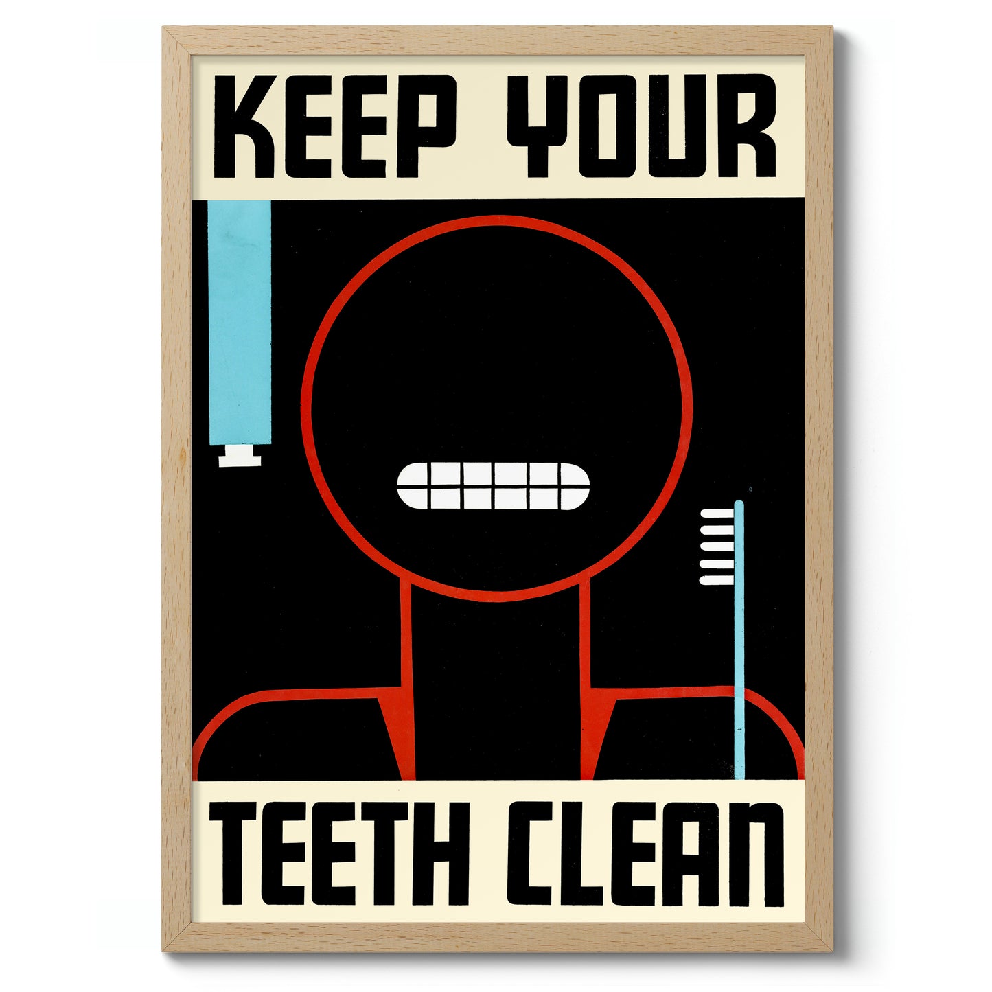 Halte deine Zähne sauber