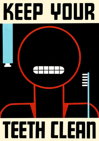 Halte deine Zähne sauber print