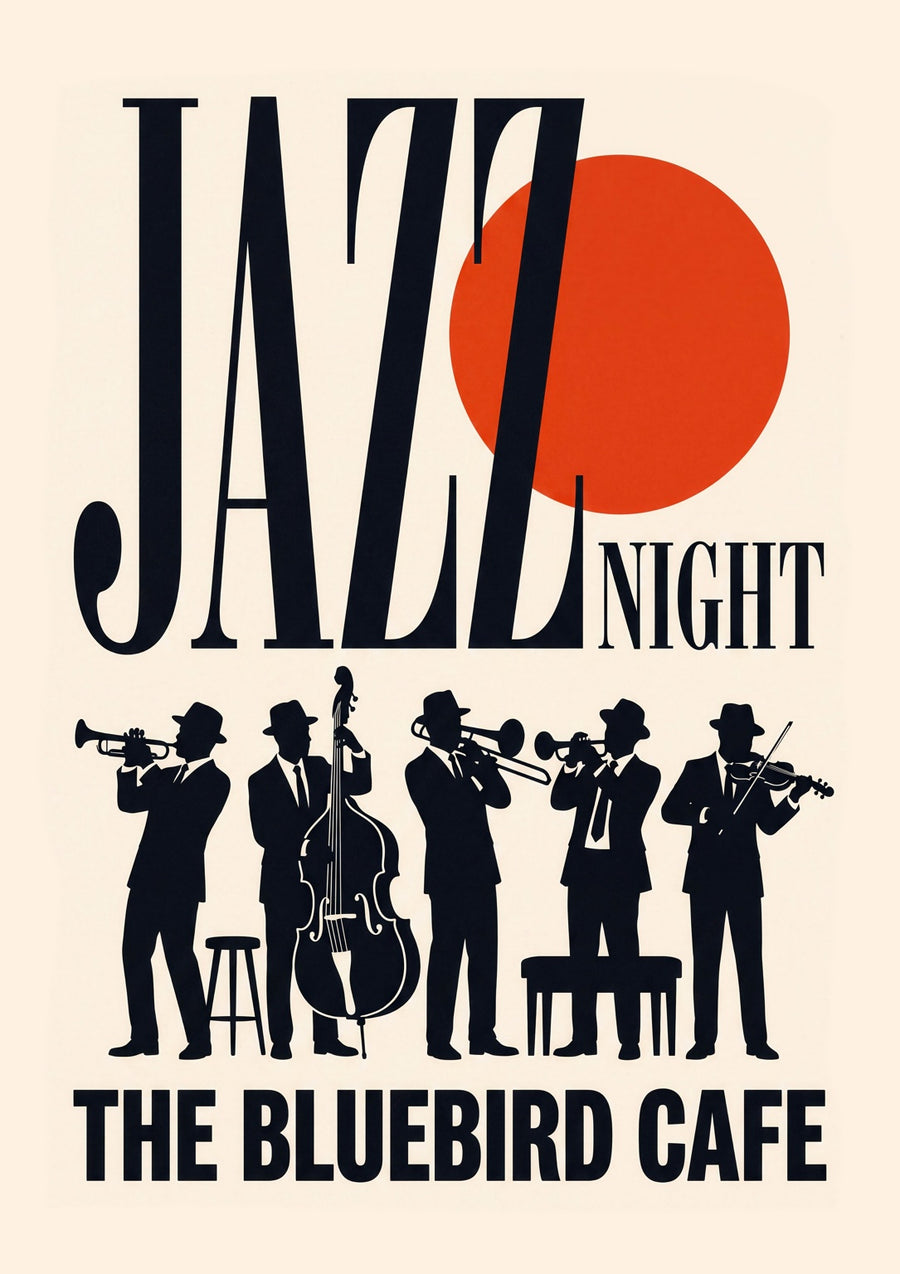 Jazz Night - Print Only frame