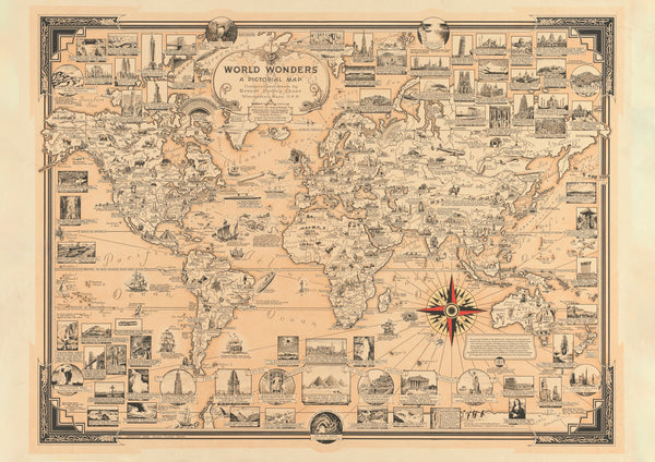 Carte des merveilles du monde