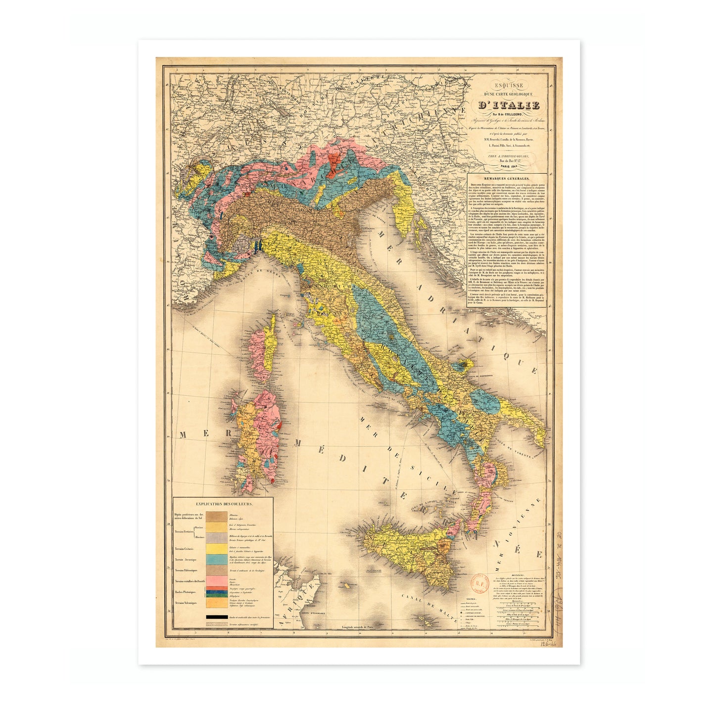 Geological Map of Italy