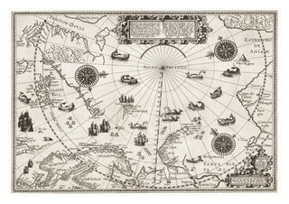 Map of the Arctic print