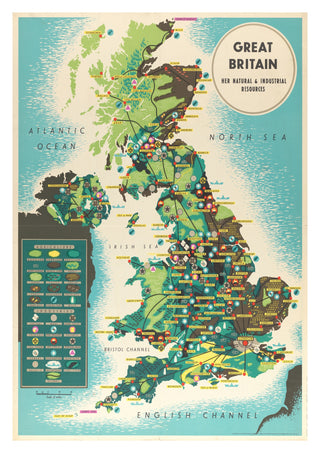 Great Britain, Her Natural & Industrial Resources print