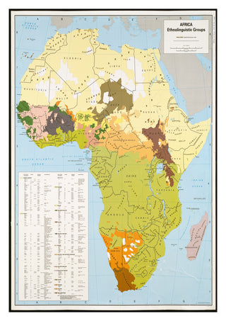 Africa, Ethnolinguistic Groups print