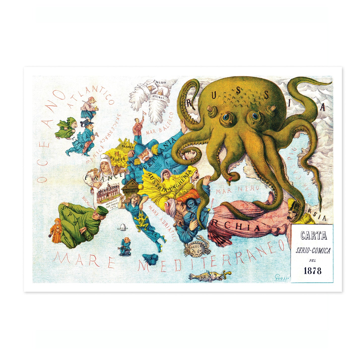 Satirical Map of Europe