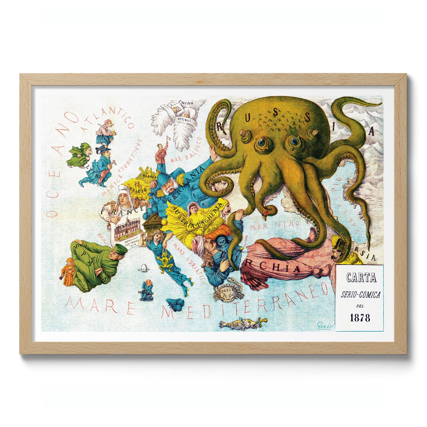 Satirical Map of Europe