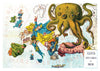 Satirical Map of Europe print