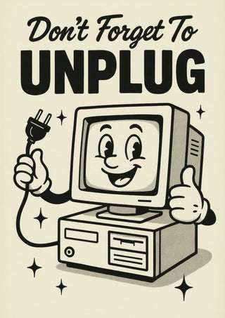 Glöm inte att koppla ur print