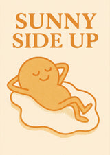 Stekt ägg med hela gulan uppåt