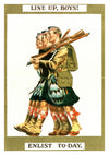 Enlist To-Day, Scotland print