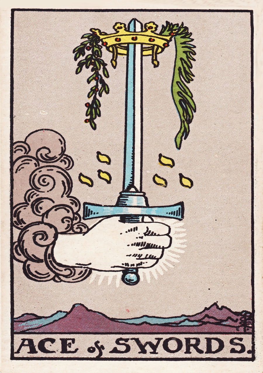 Ace of Swords - Print Only frame