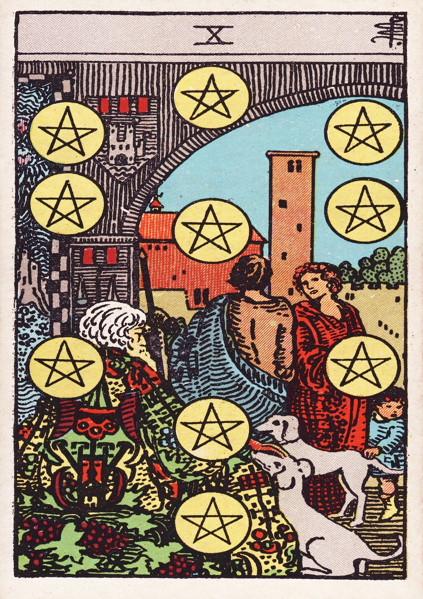 Dix de Pentacles
