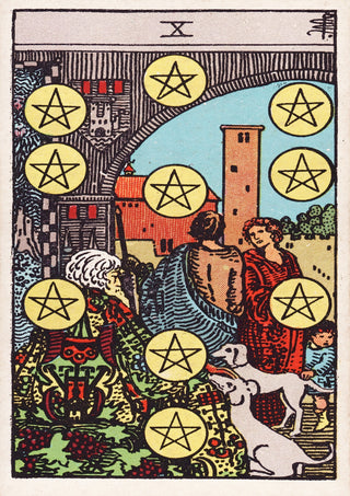 Dix de Pentacles print