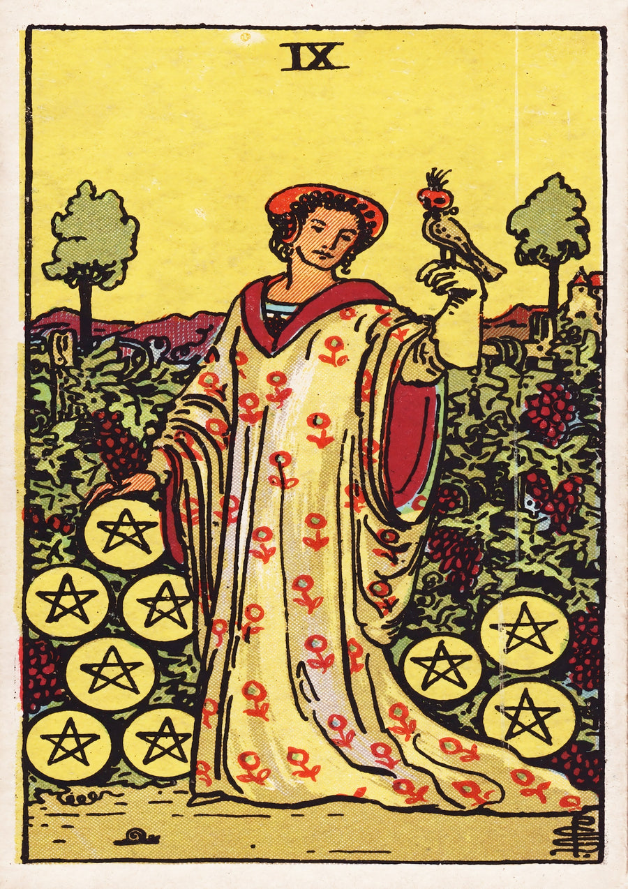 Nine of Pentacles - Print Only frame