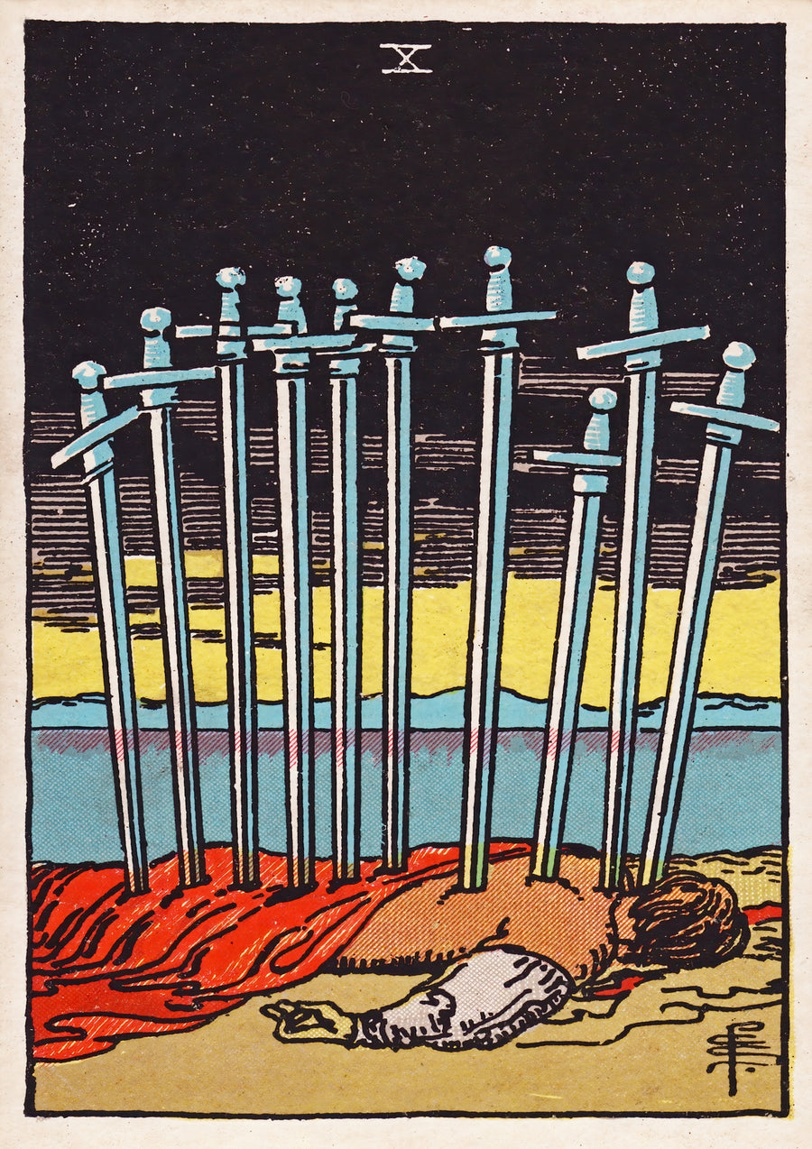 Ten of Swords - Print Only frame