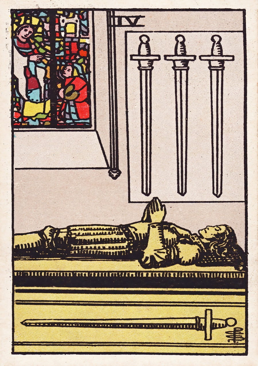 Four of Swords - Print Only frame