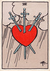Three of Swords print