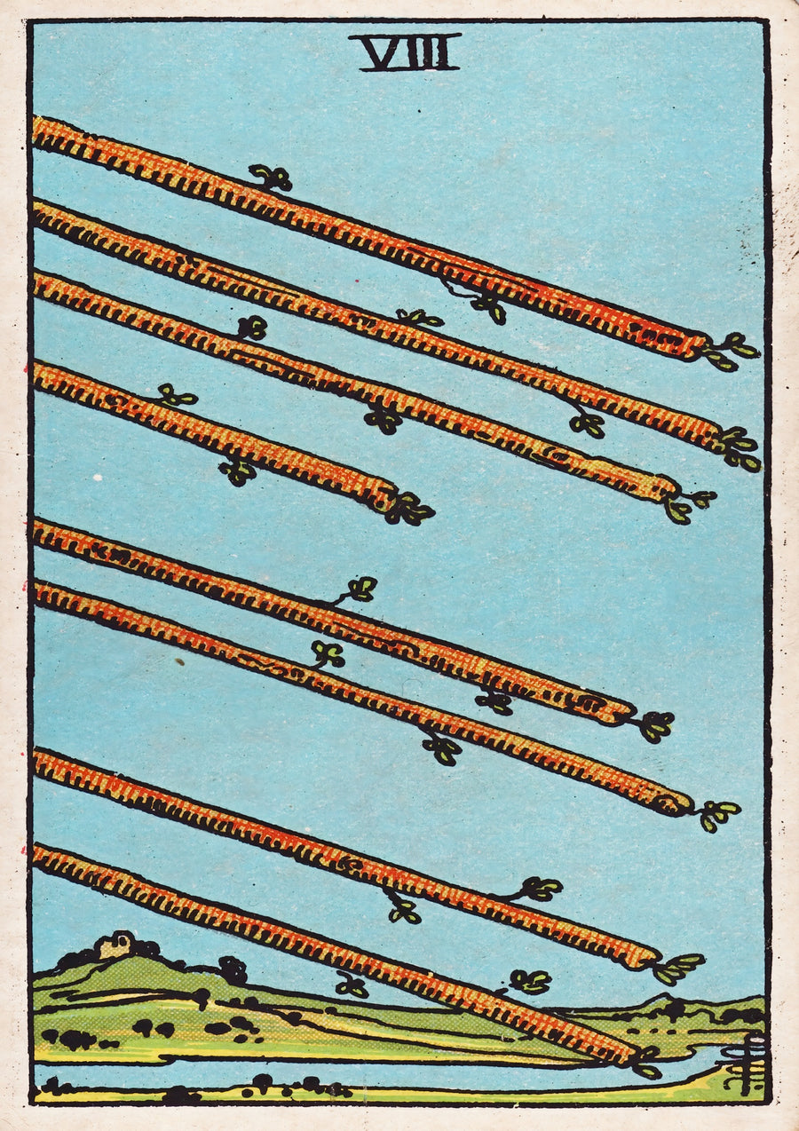 Eight of Wands - Print Only frame