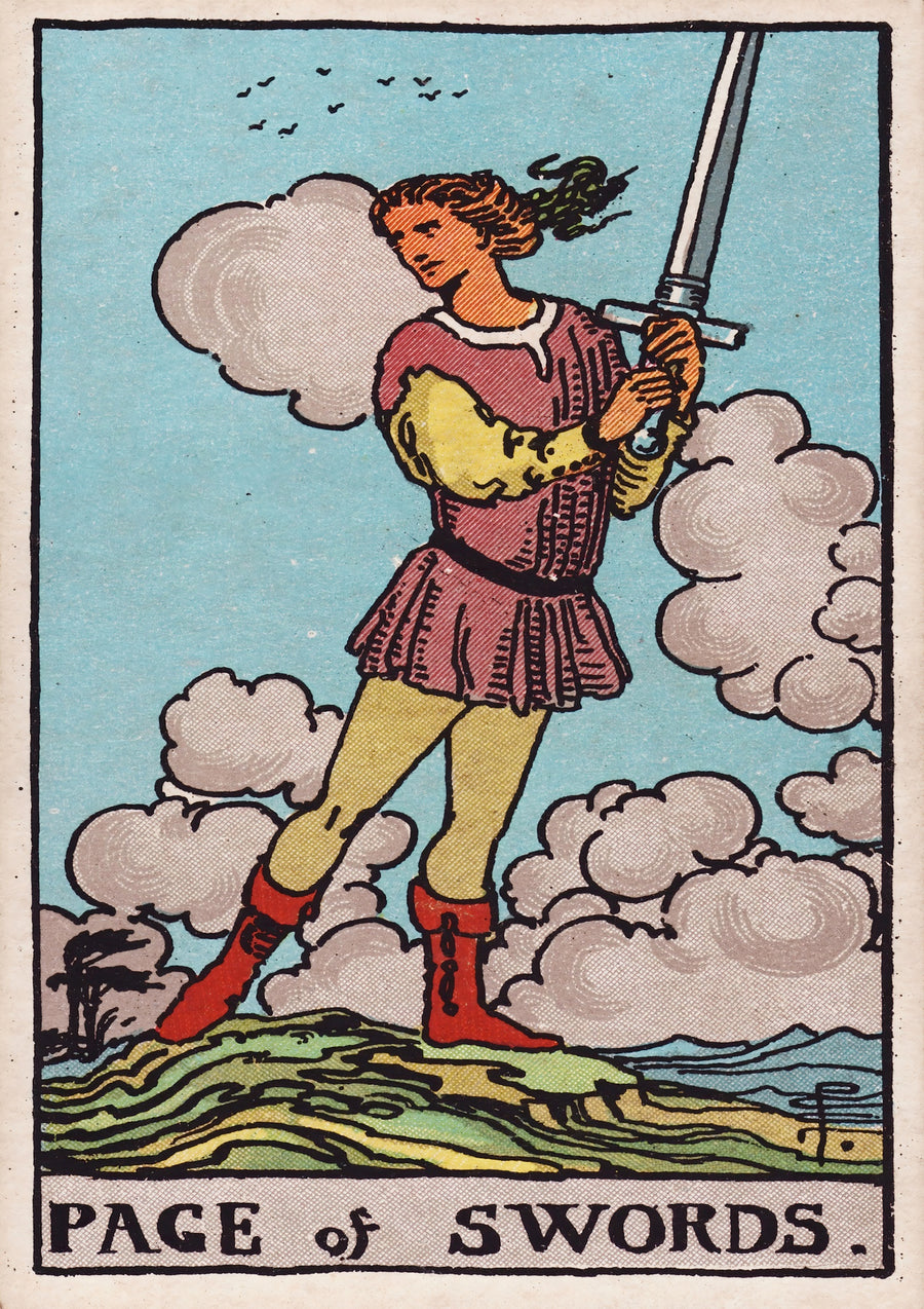 Page of Swords - Print Only frame