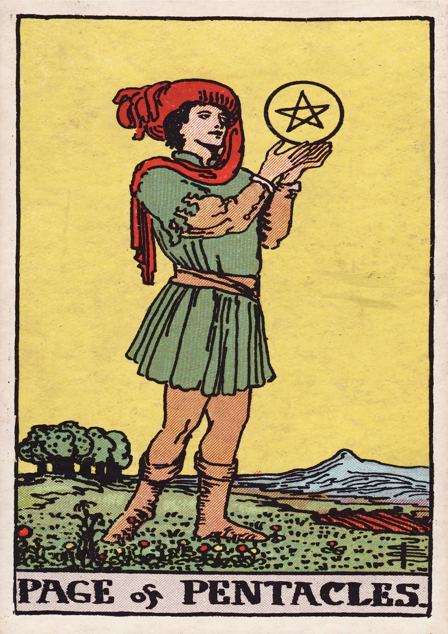 Page of Pentacles - Print Only frame