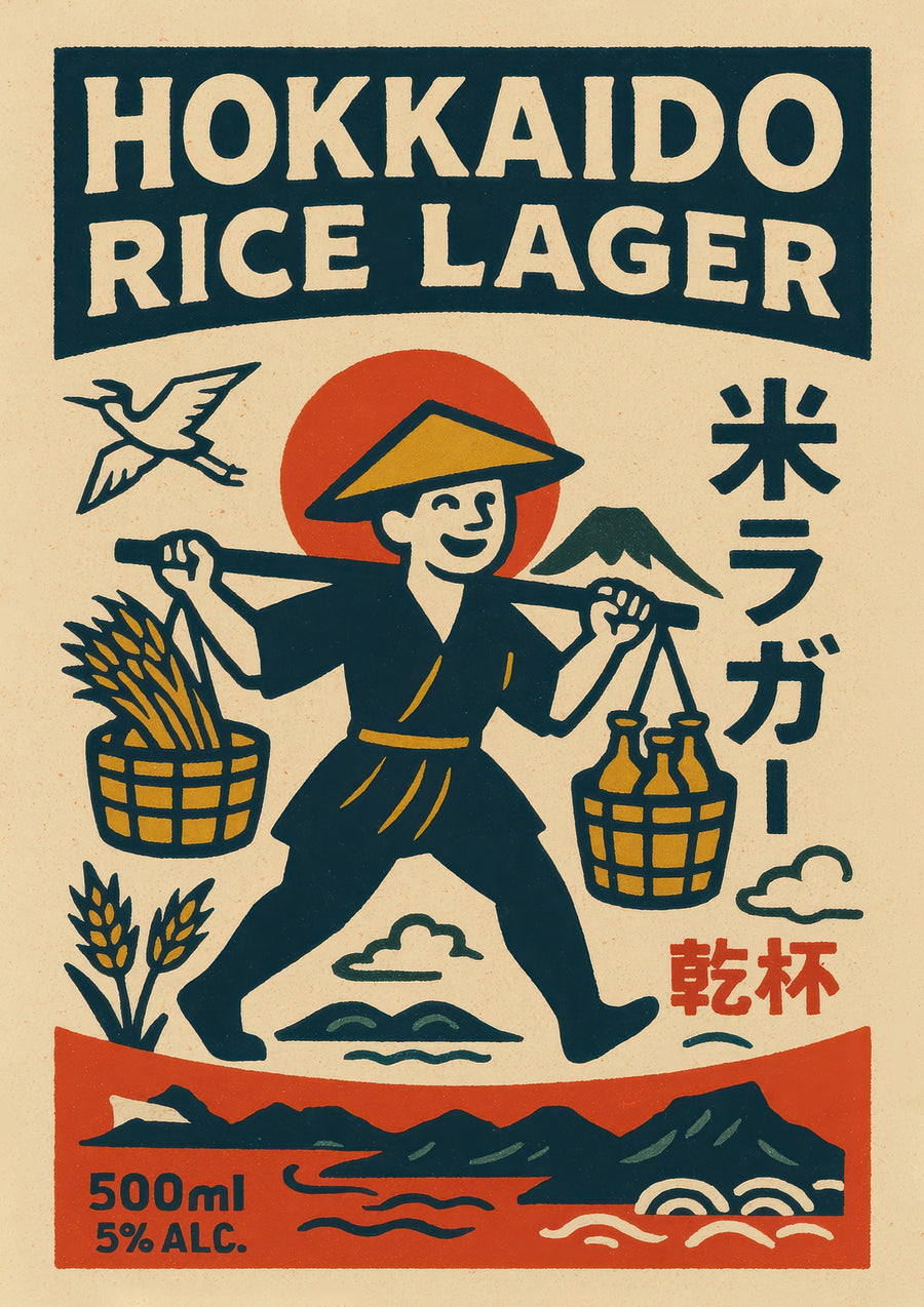 Hokkaido Rijst Lager - Print Only frame