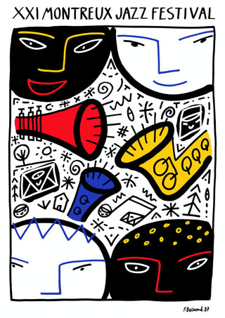 Montreux Jazz Festival 1987 print