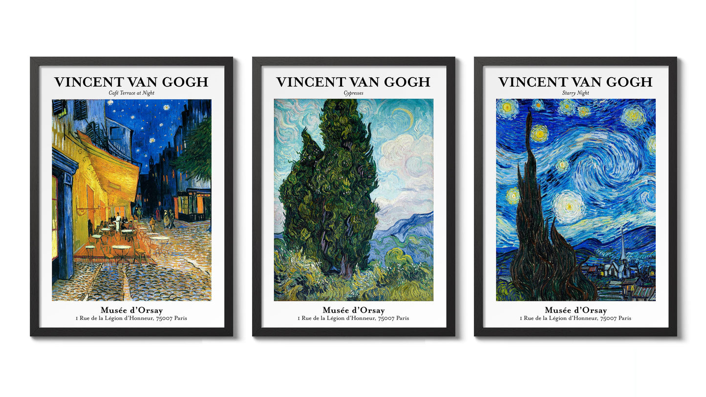 Vincent Van Gogh - Set aus 3