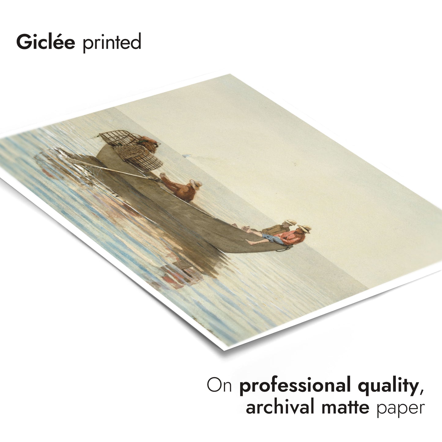 Three Boys in a Dory with Lobster Pots