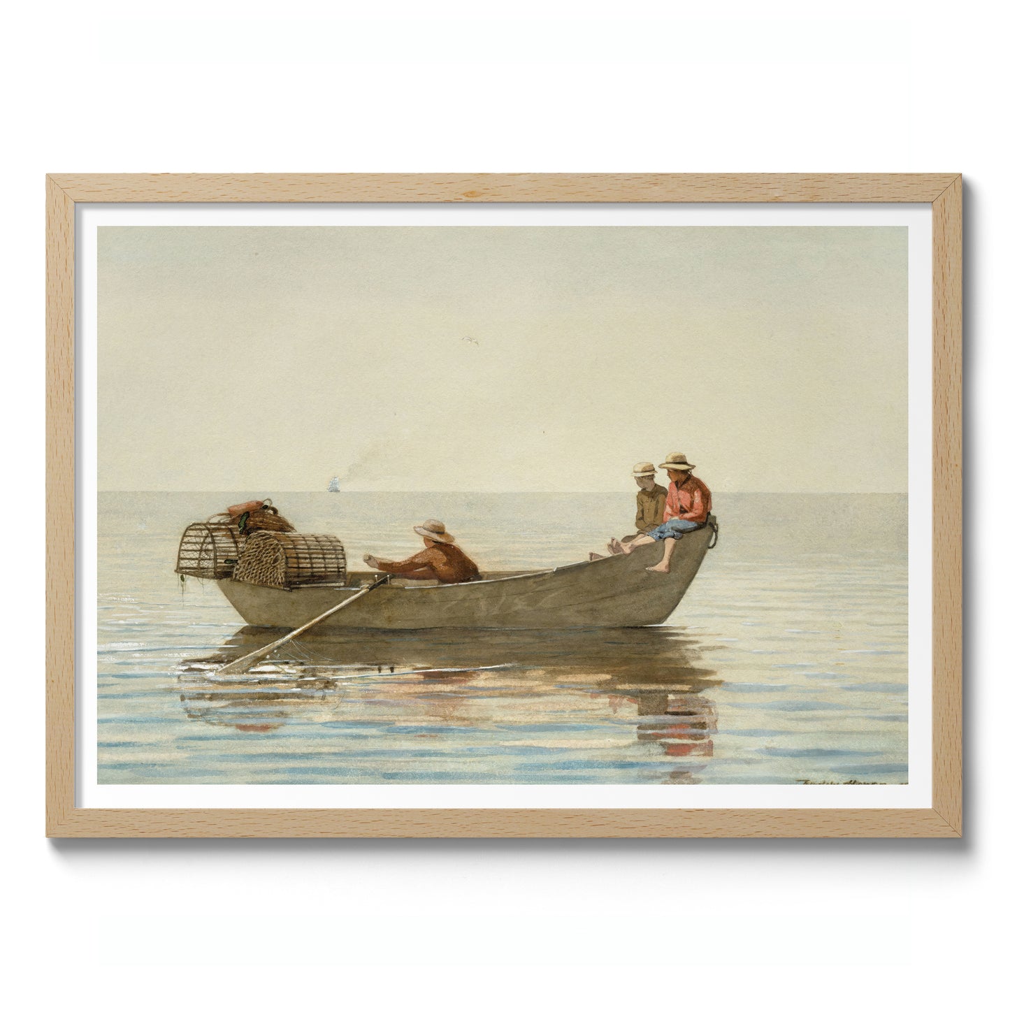 Three Boys in a Dory with Lobster Pots
