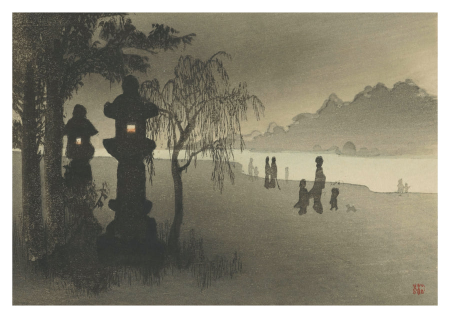 Shinobazu la nuit - Print Only frame