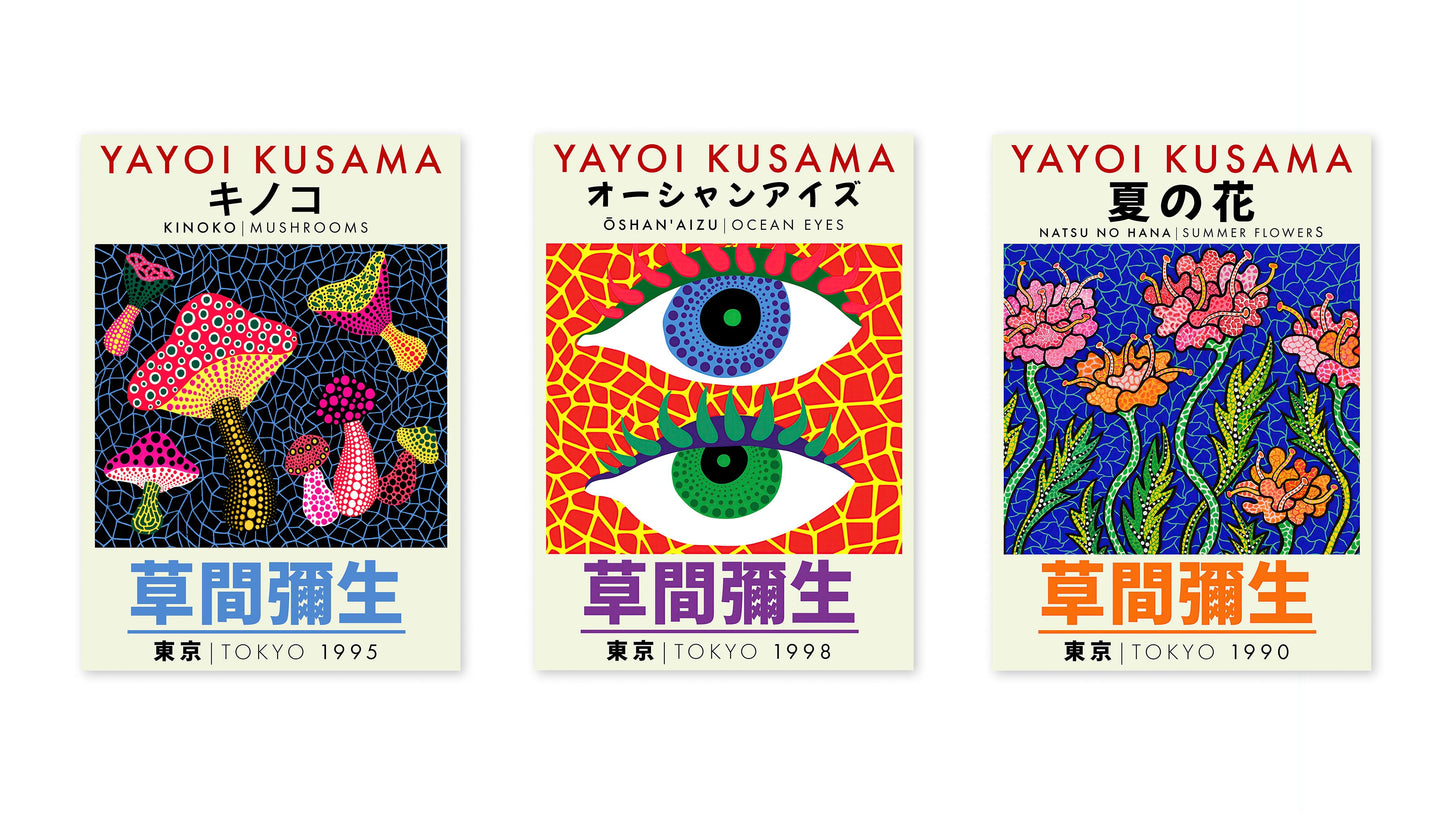 Yayoi Kusama - Set of 3