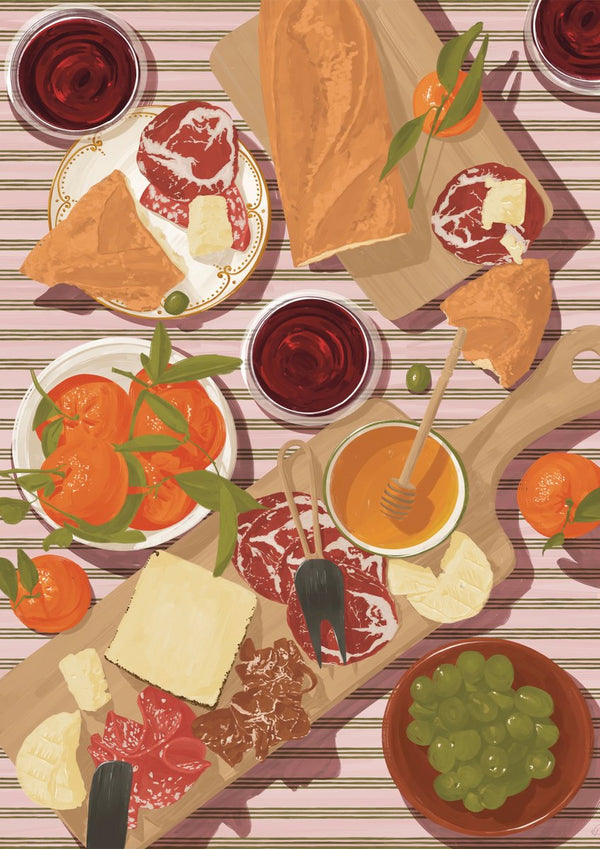 Girl Dinner by Vero Illustrates