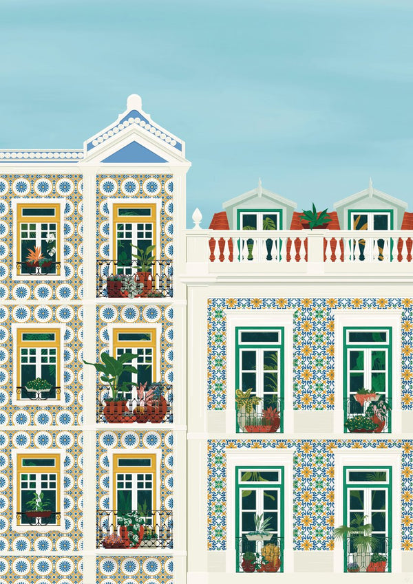 Lisbon Plant Balconies by Vero Illustrates