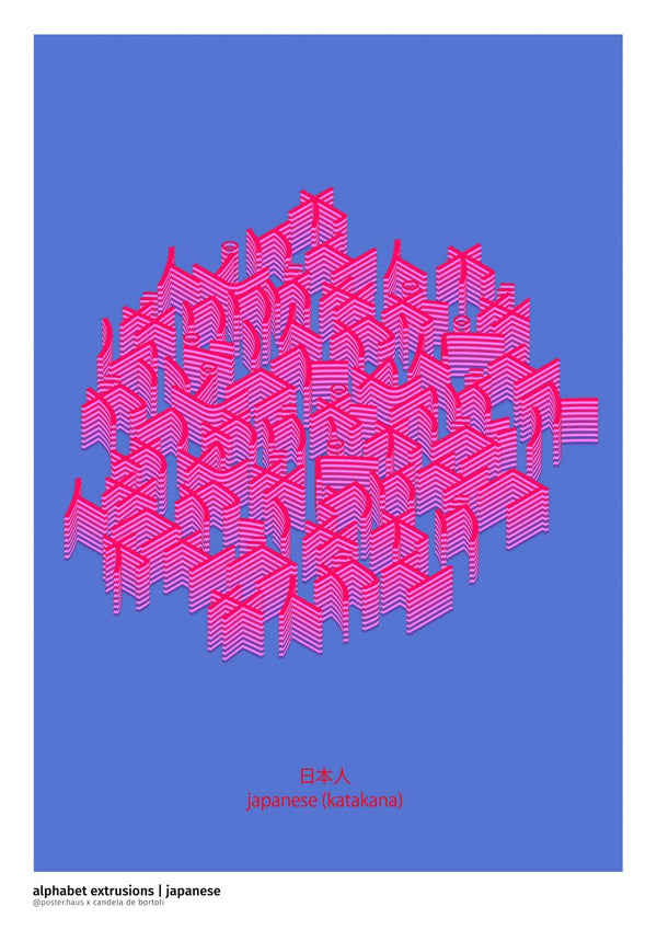 Alphabet Extrusion, Japanese by Candela De Bortoli