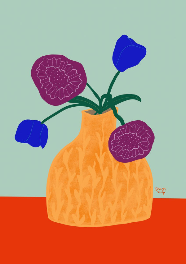 Potted Florals by Alix Campbell