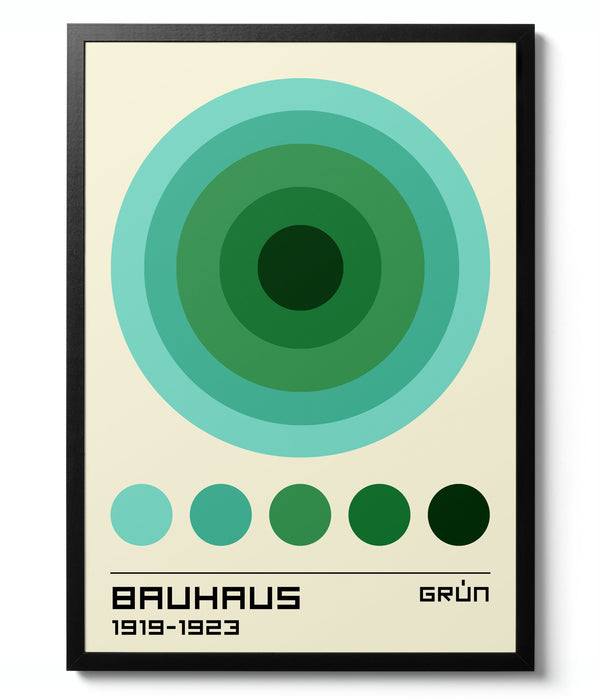 Bauhaus Green Circles